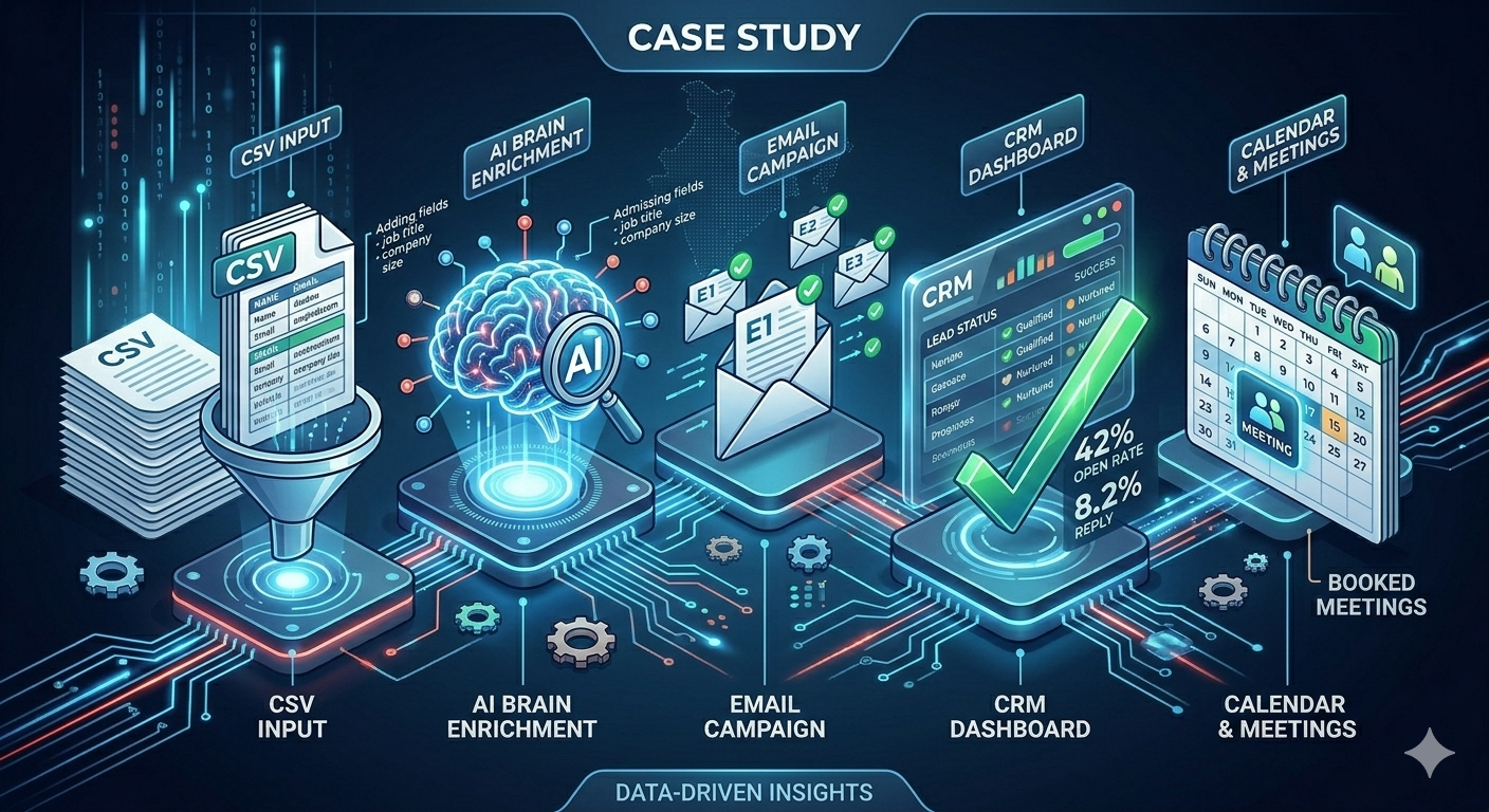 How We Built a Full Lead Intelligence Pipeline Using n8n + Zoho + LLMs